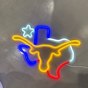 Texas Longhorn Neon Light Sign